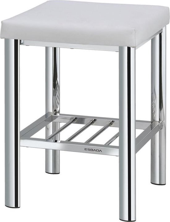 ESBADA badkamerkruk douchekruk 30 x 34 cm 50 cm hoog chroom met