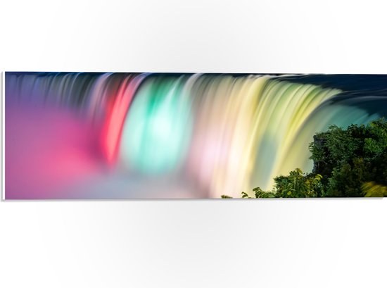 WallClassics - PVC Schuimplaat- Niagara Falls Watervallen in de VS - 60x20 cm Foto op PVC Schuimplaat