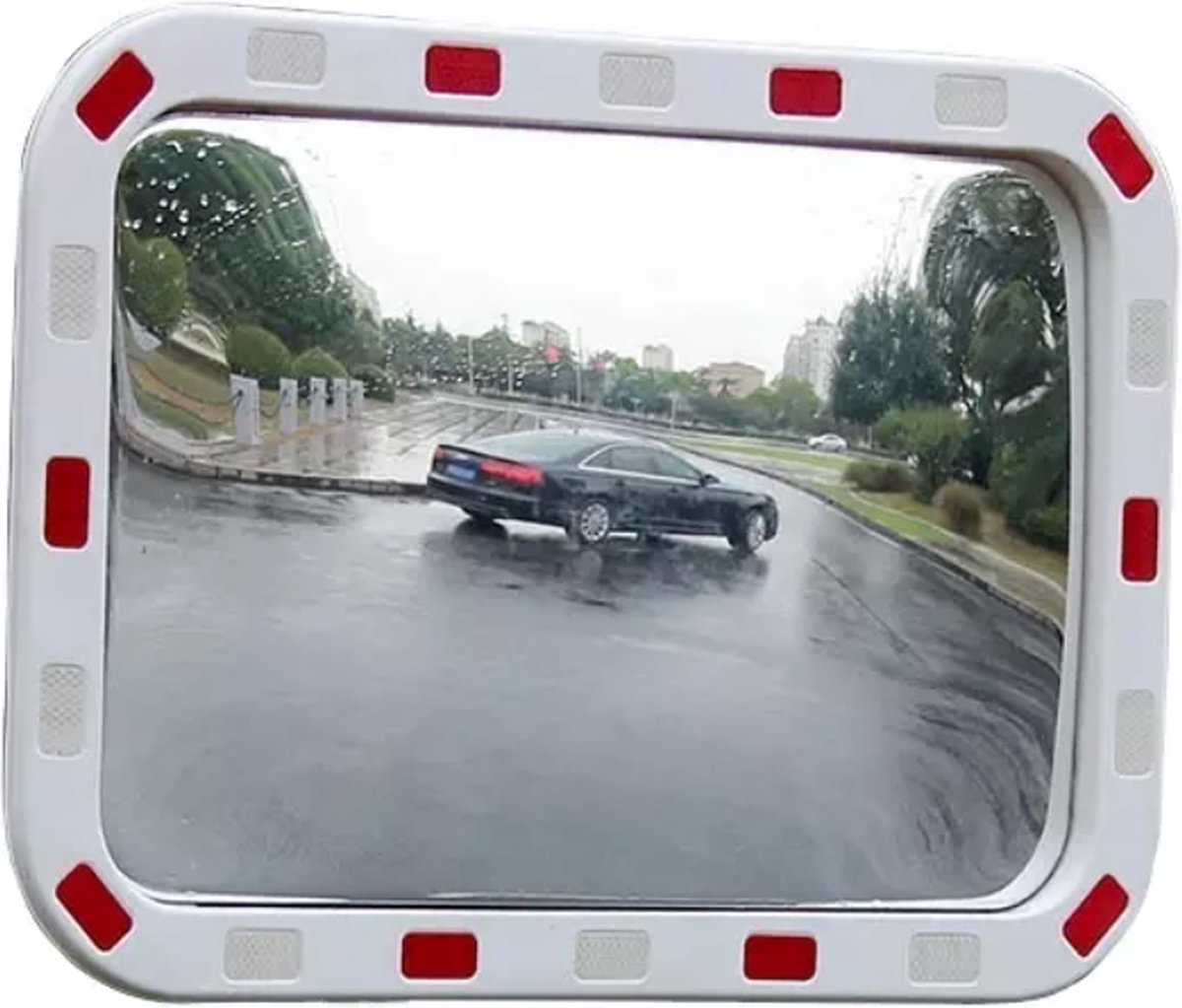 Verkeersspiegel - 40x60cm - Veiligheid - Verkeer - Buitenspiegel - Traffic Mirror - reflecterend - rechthoekig - incl montagemateriaal