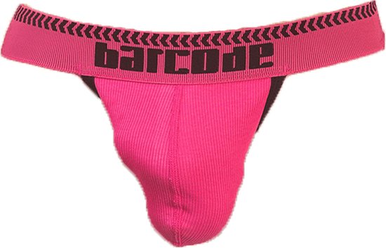 Barcode Berlin Kavan Jockstrap Pink-Black - MAAT M - Heren Ondergoed - Jockstrap voor Man - Mannen Jock