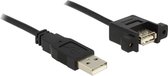 DeLOCK 1m 2xUSB2.0-A câble USB USB 2.0 USB A Noir