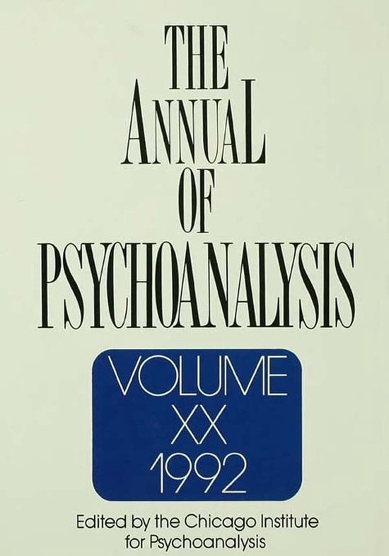 The Annual of Psychoanalysis, V. 20 - cover