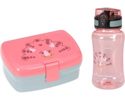 Lässig Lunch Set About Friends Dino rose (Lunchbox met drinkfles)