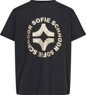 Sofie Schnoor G223229 Tops & T-shirts Meisjes - Shirt - Zwart - Maat 164