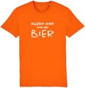Alleen hier voor het bier Rustaagh oranje unisex t-shirt XS - Oranje shirt dames - Oranje shirt heren - Oranje shirt nederlands elftal - EK voetbal 2024 shirt - EK voetbal 2024 kleding - Nederlands elftal voetbal shirt