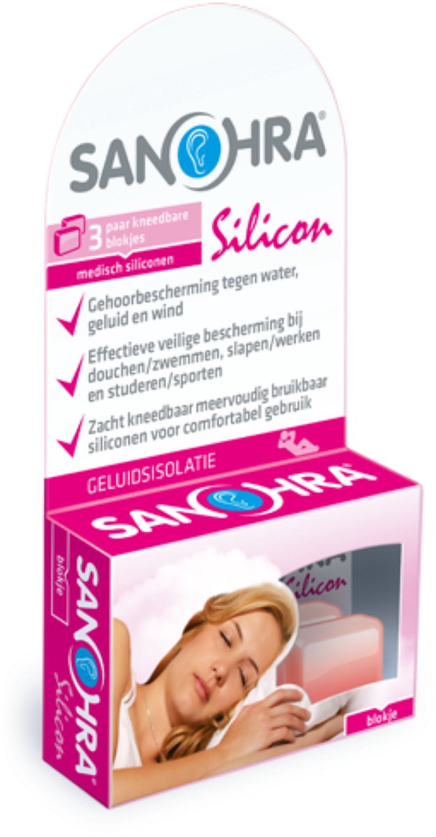 Goedkoopste Sanohra oordop silicon 6 st