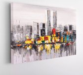 Digitaal schilderen - Skyline van New York City - Modern Art Canvas - 712357390 - 80*60 Horizontal