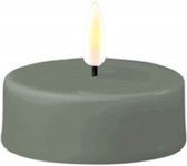 Luxe LED waxinelicht kaars - Salvie Green LED Tealight Candle D6,1 x 4,5 cm (2 pcs.) - net een echte kaars! Deluxe Homeart
