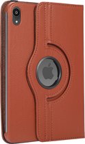 Case2go - Tablet hoes geschikt voor iPad Mini 6 (2021) - 8.3 Inch - Draaibare Book Case Cover - Bruin