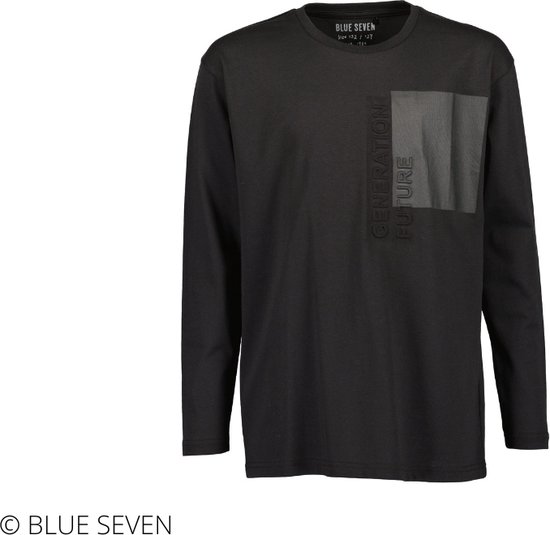 Blue Seven - shirt lange mouwen - zwart