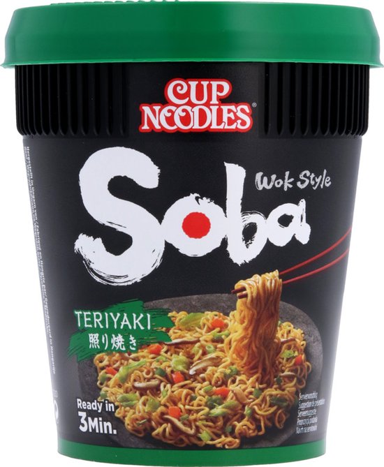 Nissin Soba Noedels / Noodles Teriyaki Cup 8 x 90 Gr bol