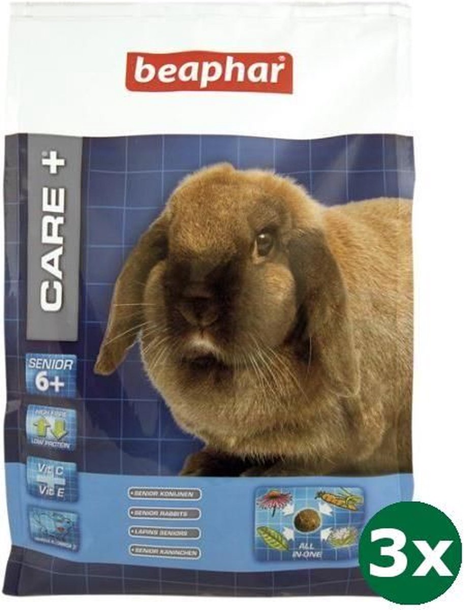 3x1,5 kg Beaphar care+ konijn senior
