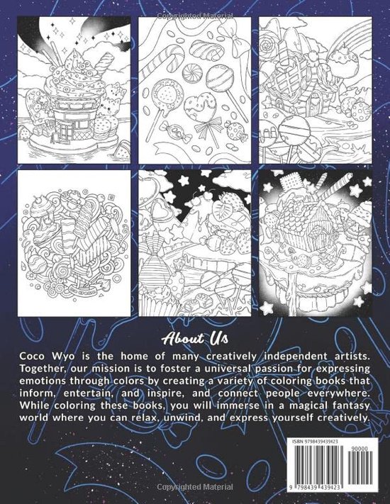 Sweetie Lands Coloring Book - Coco Wyo - Kleurboek voor volwassenen ...