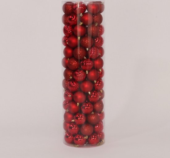 Christmas Bal Hanger Christmas Decoration, 50 Stuks, Glinsterende Matte Kerstboomversiering, Kerstboom Onbreekbare Kerstballen, Plastic Kerstballen, voor Kerstboom Bruiloft Decoratie