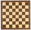 Afbeelding van het spelletje Luxe schaakbord walnoot en esdoorn 50 cm - veldmaat 55 mm - maat 6