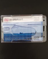 Porte-cartes en plastique - porte-cartes - fixation sur le côté court - plastique dur - transparent