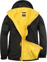 Uneek - De luxe Outdoor Jacket - zwart/geel - maat L