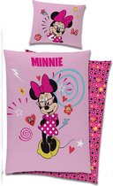 Minnie Mouse Dekbedovertrek - Pretty Pink - 140x200 cm 70 x 90 cm