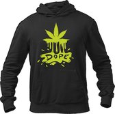 Cannabis Hoodie - 420 Dope Leaf - Marijuana Wiet Weed Stoner - Grinder Olie zaad - Maat S