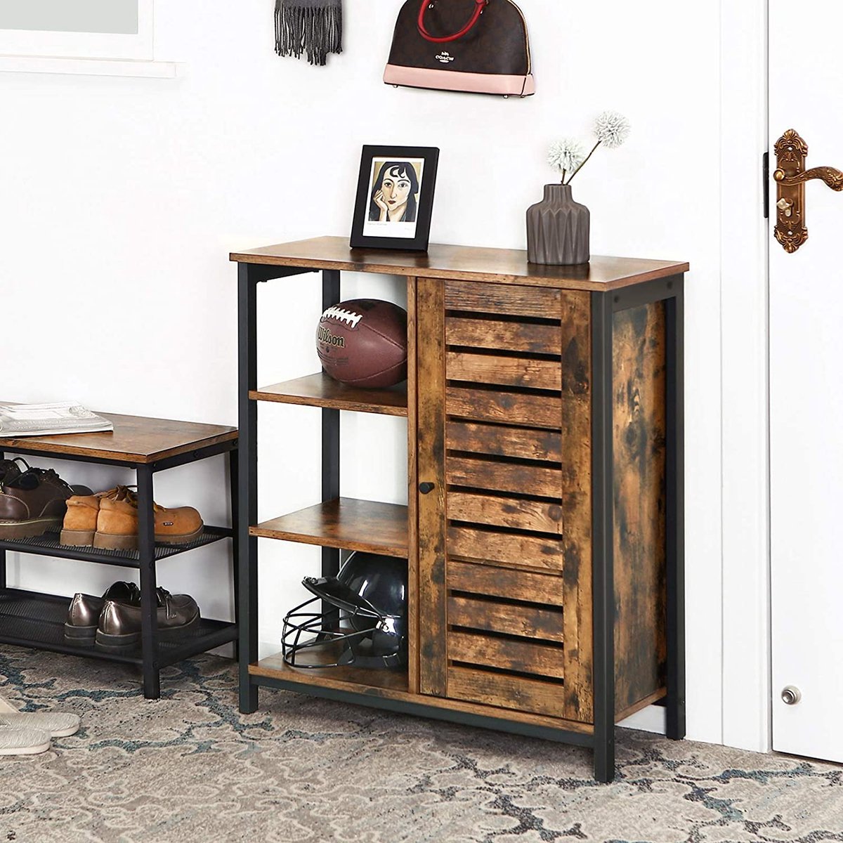 MIRA Home - Dressoir - Kast - Bruin - Hout - 70x30x81cm