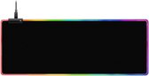 MAD GIGA XXL Gaming Muismat - Muismat met RGB verlichting - Zwarte muismat