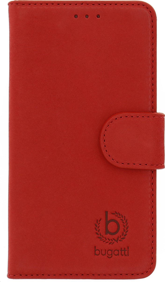 Bugatti Book Case Madrid - Geschikt voor Samsung Galaxy A3 - Rood