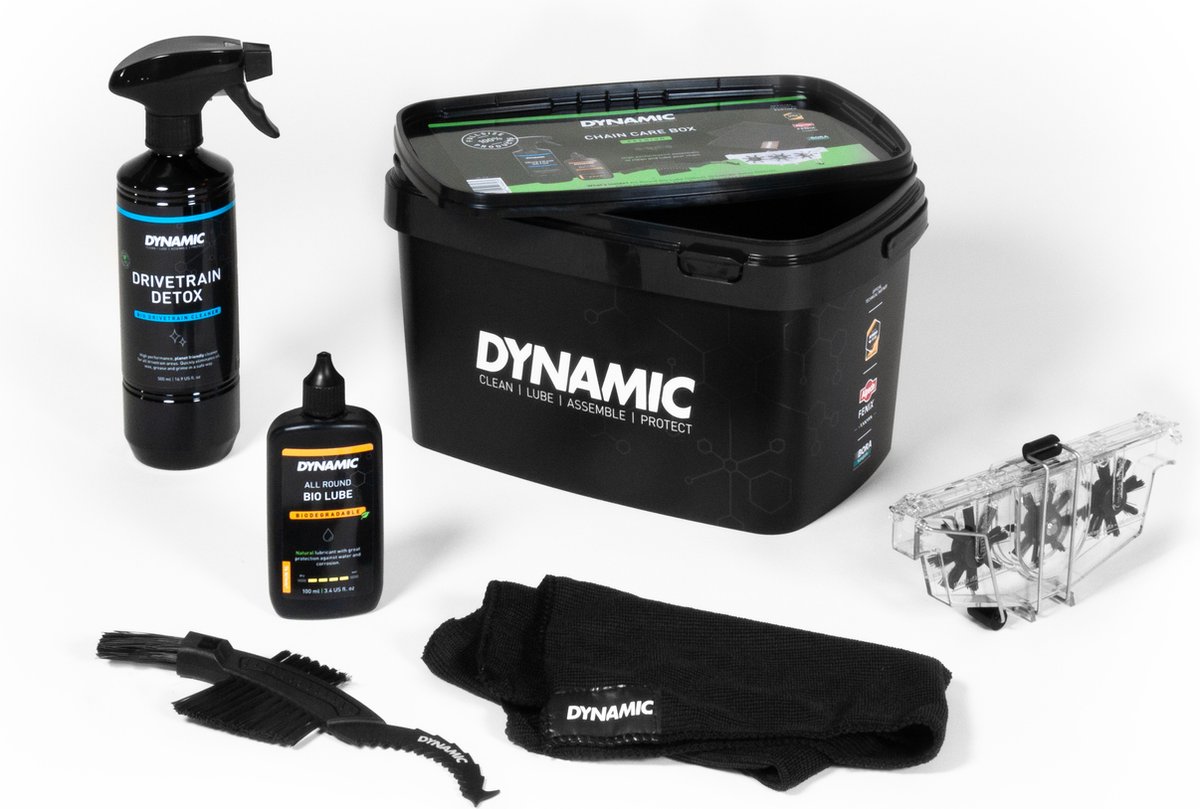 Dynamic Chain Care box Premium - set met kettingreiniger en kettingolie fiets - Dynamic Bike Care