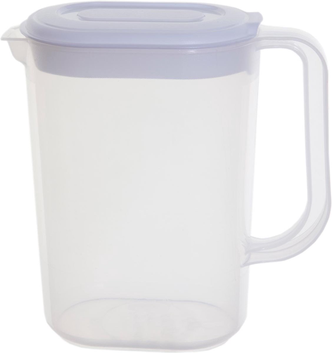 Whitefurze schenkkan 1,5 liter, transparant met wit deksel 20 stuks