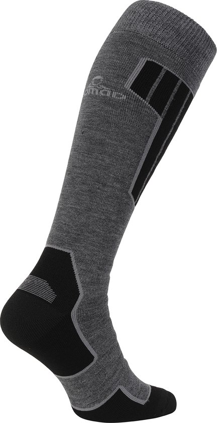 Effeet 2 Paar Ski Sokken Heren Dames Merinowol Winter, Dikke Thermische Ademend, Thermische Isolatie Volledig Badstof, Outdoor Wandelen Zwart en Blauw 39-42