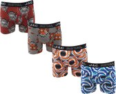 4-Pack Heren boxershorts met print - maat S