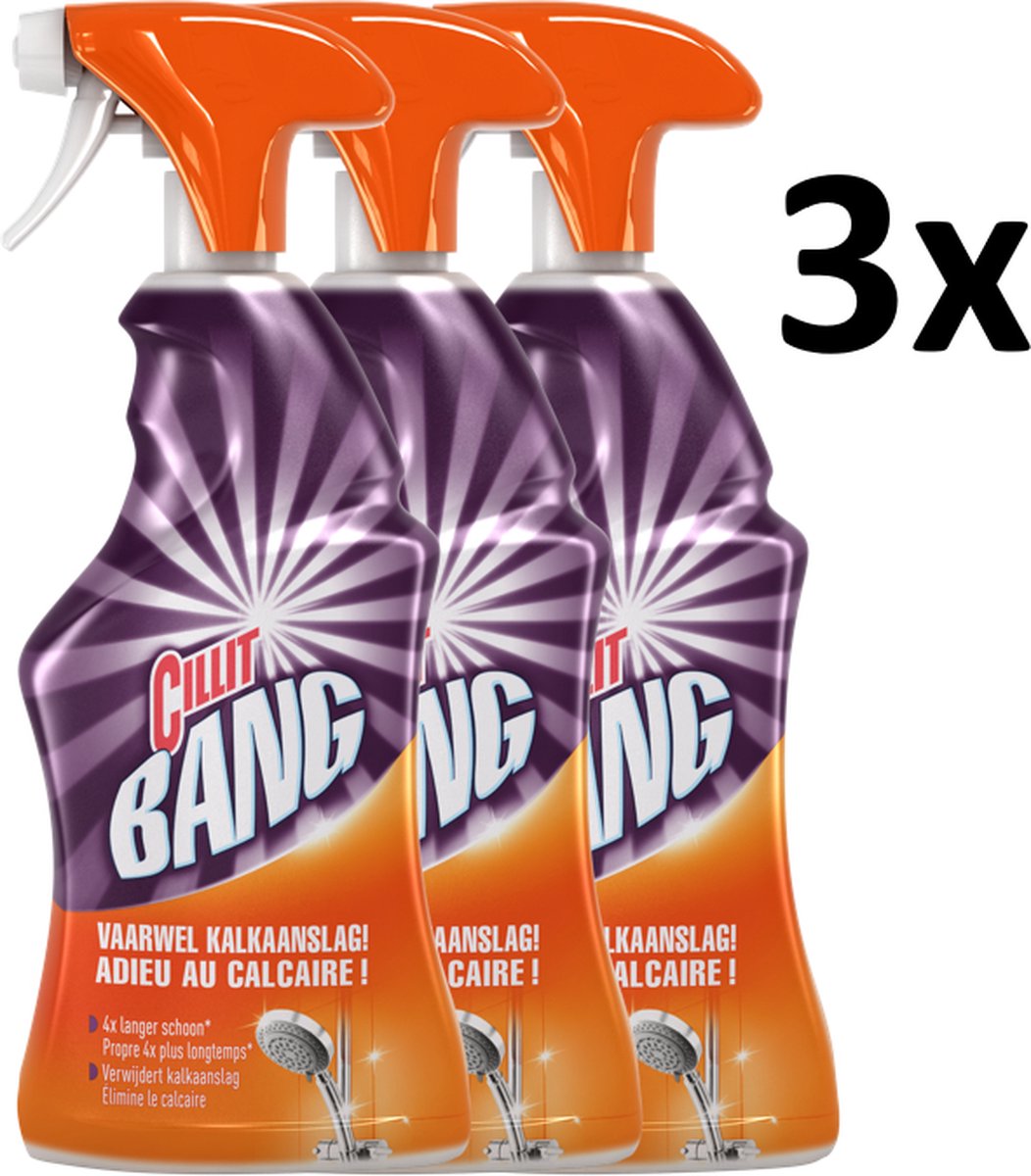 Cillit Bang Spray Kalk & Glans Allesreiniger - Badkamer - 3x750ml