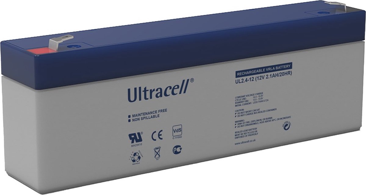 Ultracell Loodaccu 12 V, 2,1 Ah (UL2.4-12)
