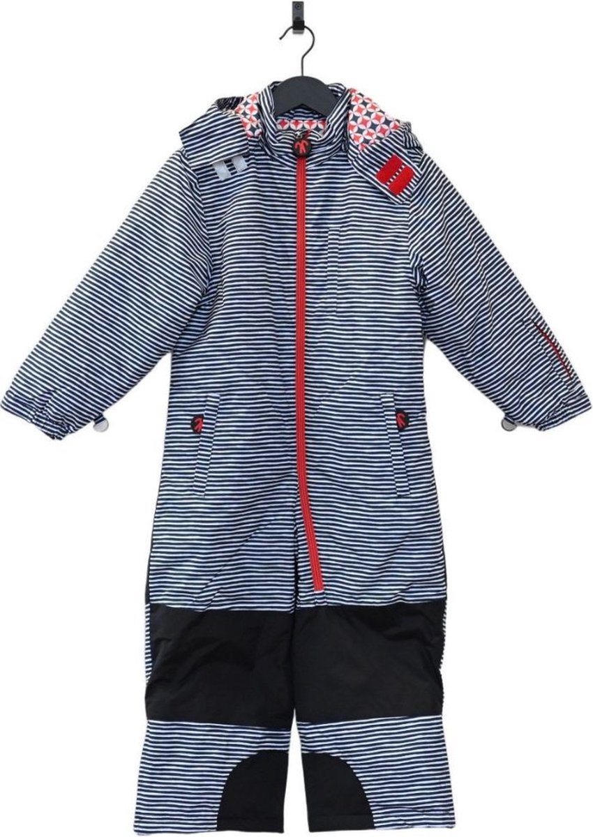 Ducksday skipak voor kinderen snowsuit winddicht waterdicht recycled polyester unisex flicflac Blauw