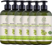 PETAL FRESH - Bath & Shower Gel Grape Seed & Olive Oil - 6 Pak - Voordeelverpakking