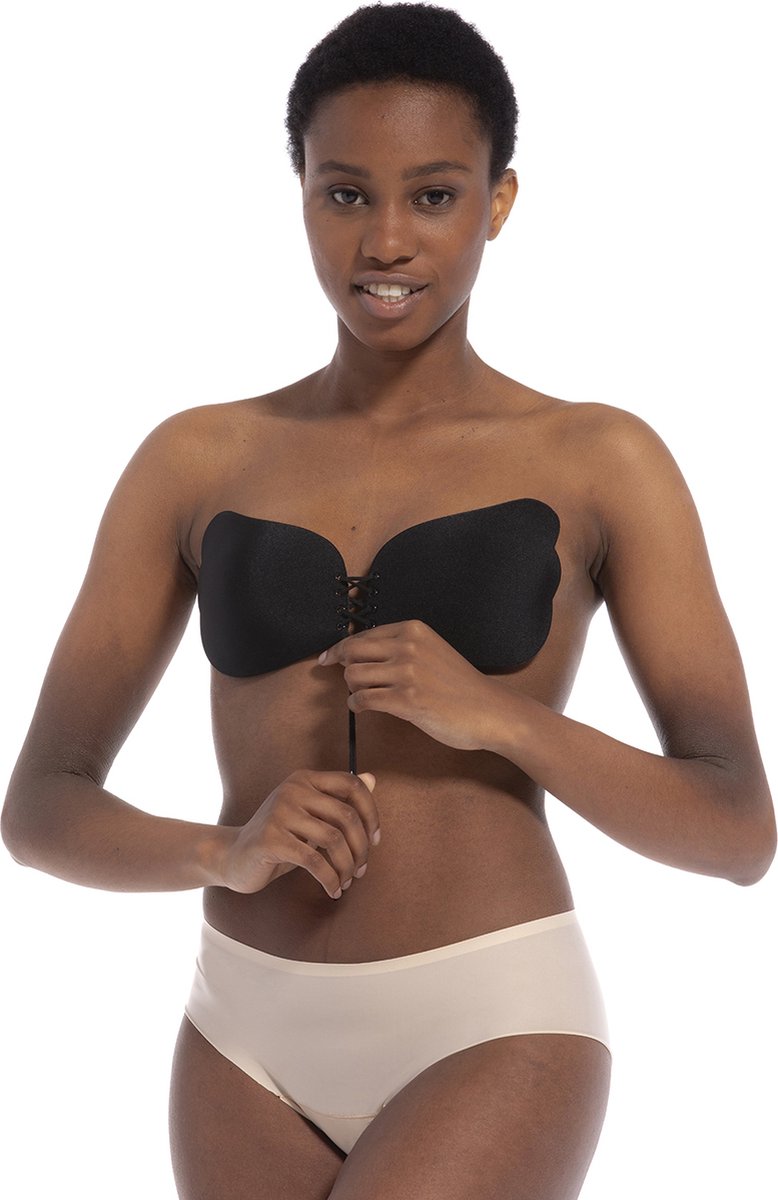 MAGIC Bodyfashion voorgevormde push-up plak bh Va-Va-Voom beige