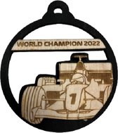 LBM F1 kerstbal - World Champion 2022 - hout - zwart