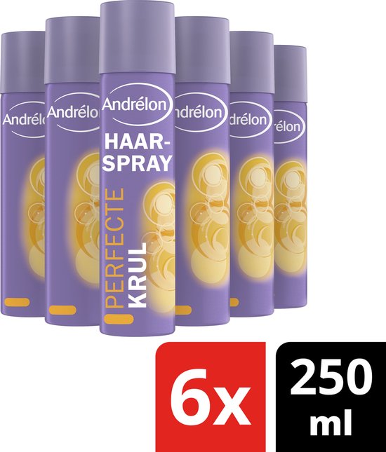 Andrélon Styling Perfecte Krul Haarspray - 6 x 250 ml - Voordeelverpakking