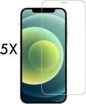 Screenz® - Screenprotector geschikt voor iPhone X/XS/10/11 Pro - Tempered glass Screen protector geschikt voor iPhone X/XS/10/11 Pro - Beschermglas met dichte notch - Glasplaatje - 5 stuks