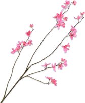 Silk-ka Fleur de Soie - Bloem Artificielle Branche de Fleur Rose 114 cm