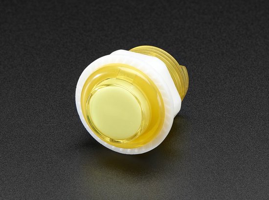 Mini LED Arcade Button - 24mm Translucent Yellow Adafruit 3431 | bol