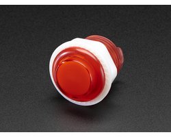 Mini LED Arcade Button - 24mm Translucent Red Adafruit 3430