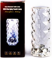 Crystal lamp – Tiktok lamp – Kristal lamp - Sfeerlamp – 16 kleuren – RGB – Touch screen – Oplaadbaar – 10-12 uur batterij – Afstandsbediening
