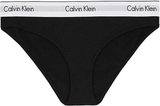 Calvin Klein dames Modern Cotton slip - zwart - Maat: XL