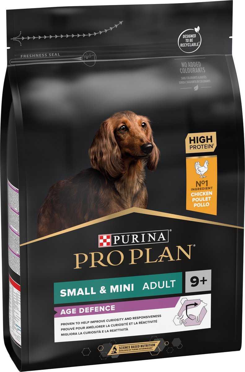 PRO PLAN Age Defence Senior Small/Mini - Hondenvoer - Kip - 3 kg