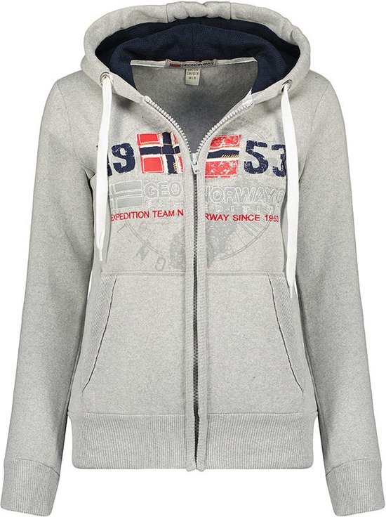 Geographical Norway Pull - Sweat à capuche - Femme - Gapical - Grijs clair - XL
