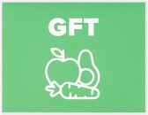 Afvalstickers GFT - 25 x 19 cm - Container stickers - Kliko stickers - Prullenbak stickers - GFT - GFT afval - Groente-, fruit- en tuinafval