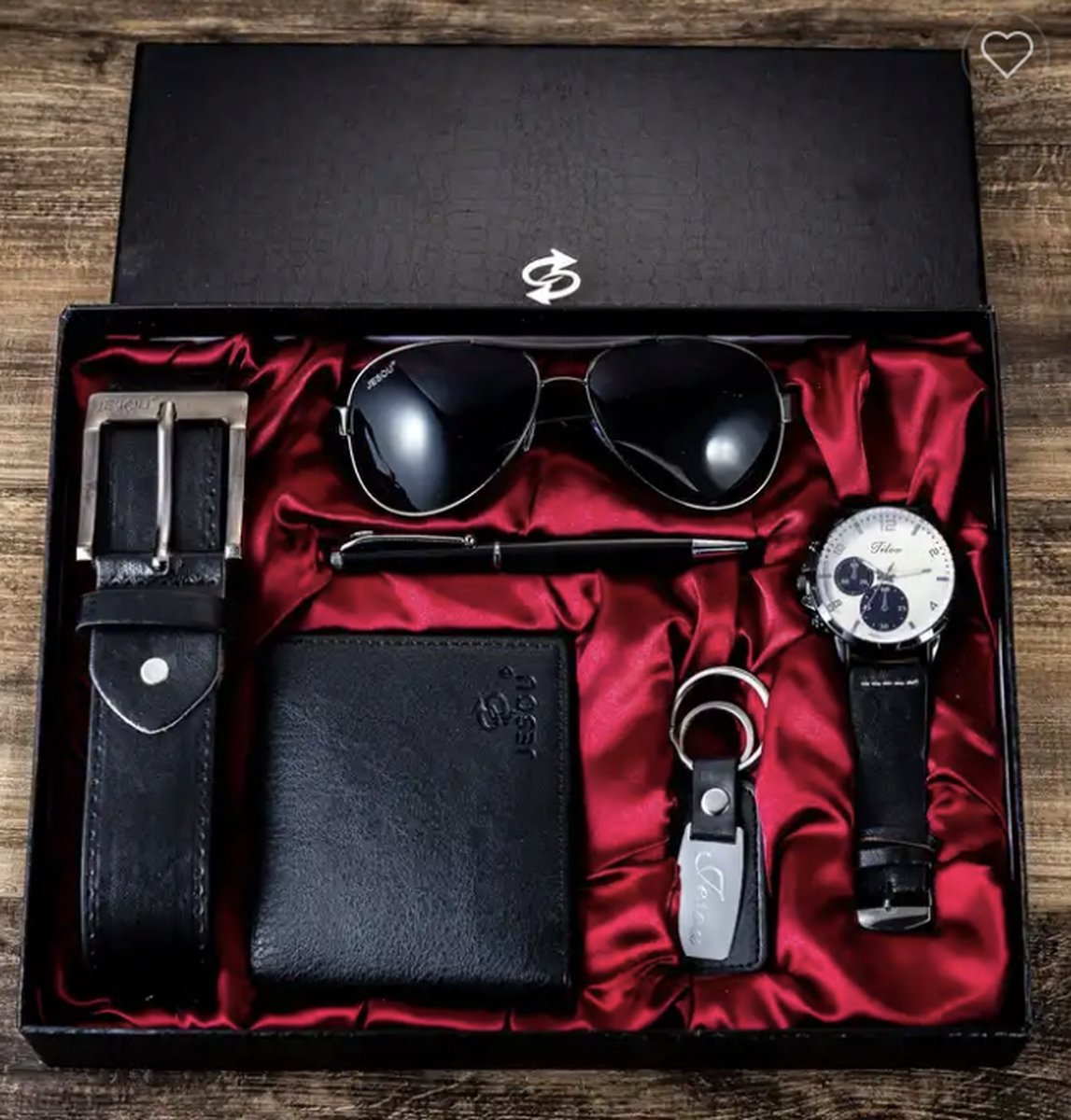 Coffret cadeau pour homme, 6 pièces Boîte-cadeaux pour hommes avec boîte en  cuir ceinture portefeuille montre lunettes porte-boule stylo à bille,  anniversaire d'anniversaire cadeaux ( Color : Brown ) : : Mode