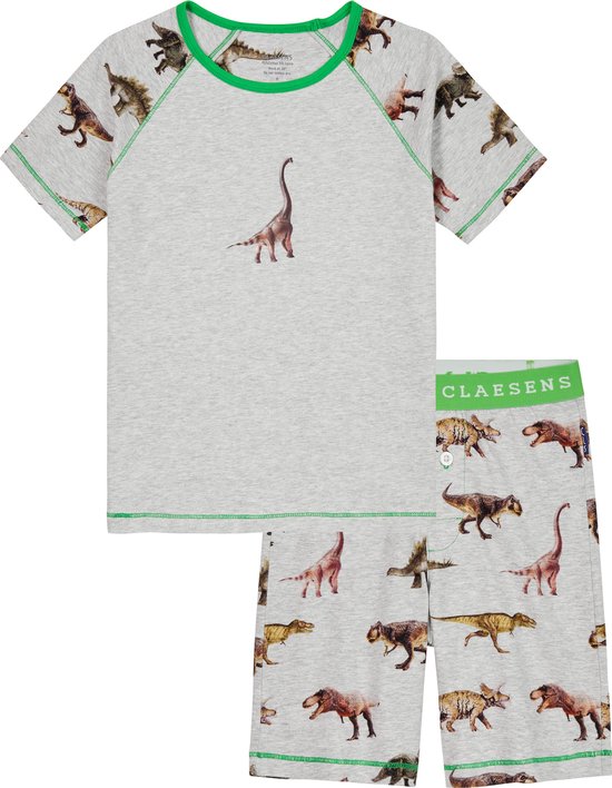 Claesen's Dino Stripes Jongens Pyjamaset - Maat 116/122
