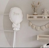 Ballon stof |Muurdecoratie | babykamer | Taupe