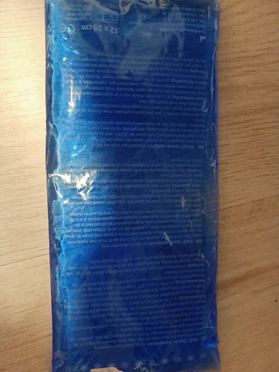 Goedkoopste C V Pharma Hot-Coldpack Herbruikbaar 12 x 29 cm 1 stuk